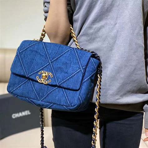 chanel padded blue bag|chanel blue fabric bag.